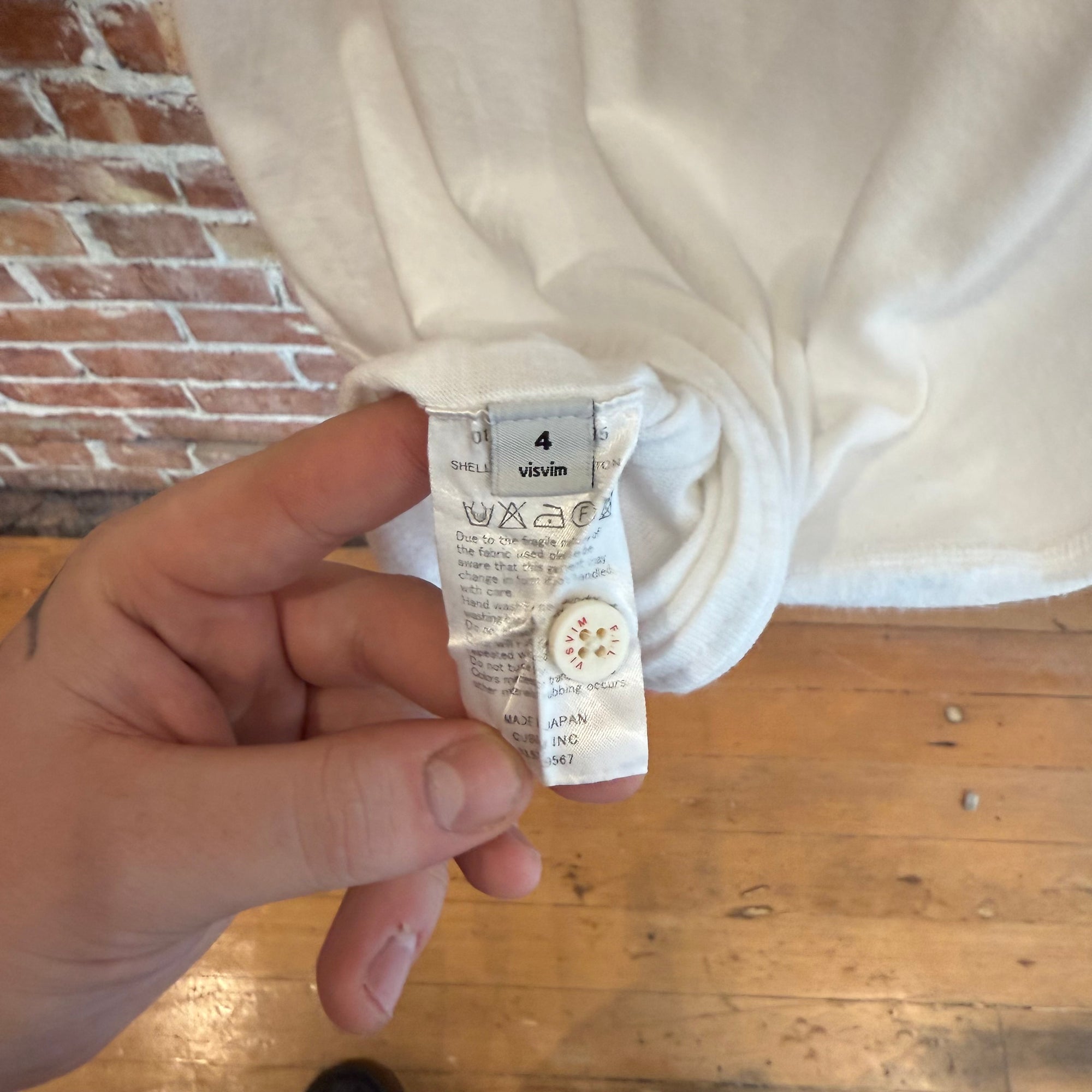 VISVIM HENLEY TEE ‘WHITE’