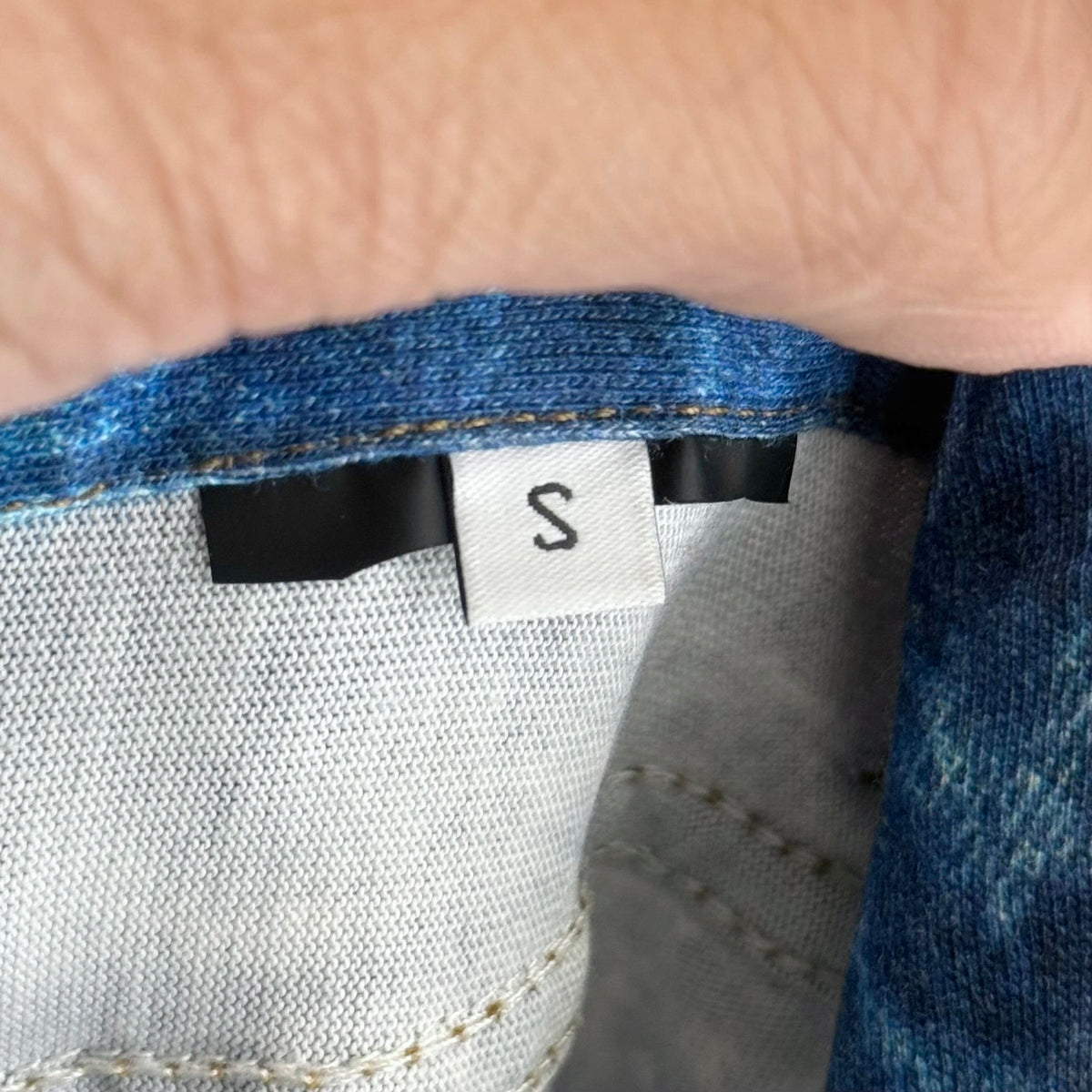 BALENCIAGA SS20 TROMPE L'OEIL DENIM PRINT SWEATPANTS ‘BLUE’