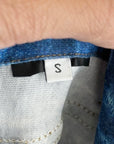 BALENCIAGA SS20 TROMPE L'OEIL DENIM PRINT SWEATPANTS ‘BLUE’