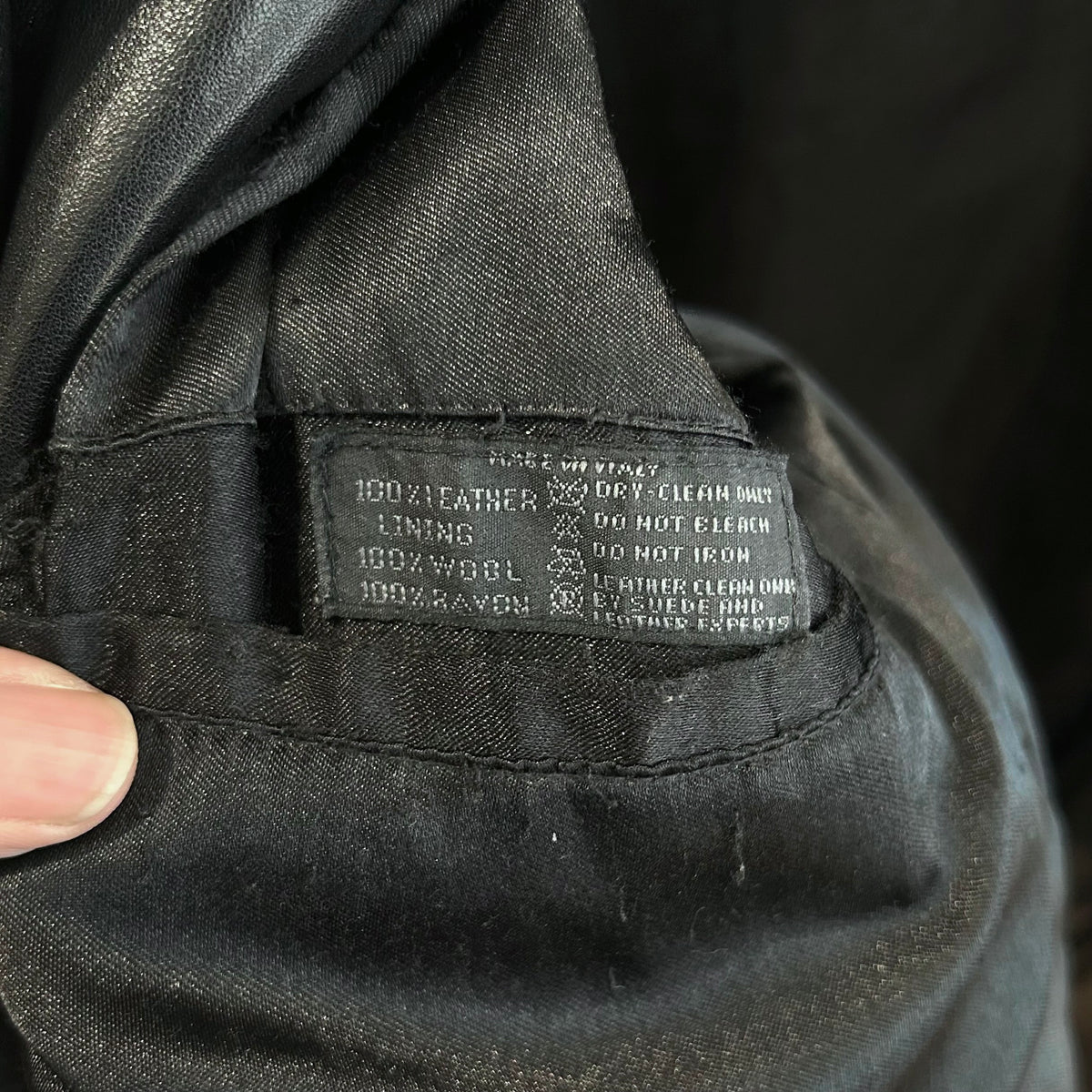 PRADA FW99/00 LEATHER CALFSKIN SHORT COAT ‘BLACK’