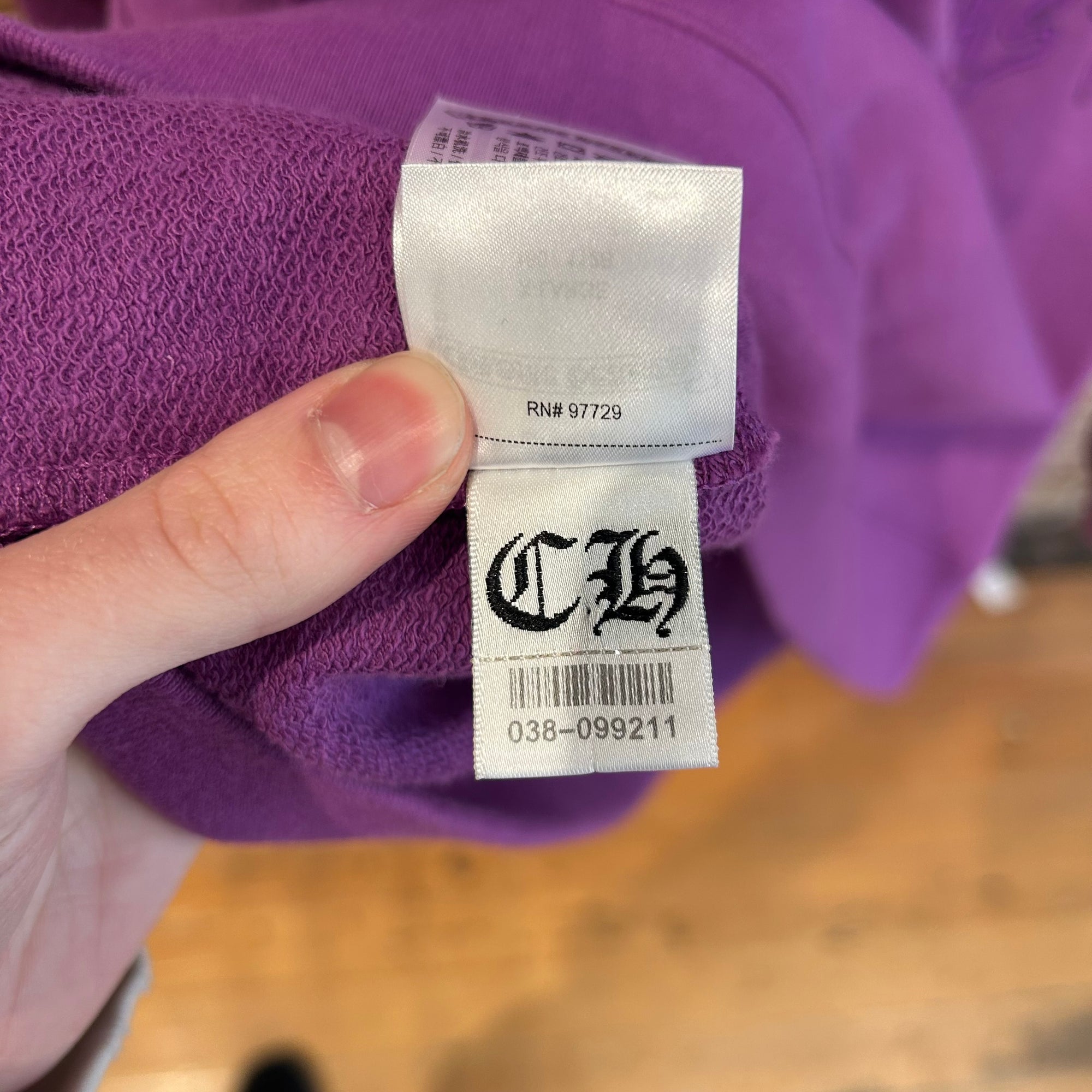 CHROME HEARTS MATTY BOY "MORE NOT LESS" POLO ‘PURPLE’