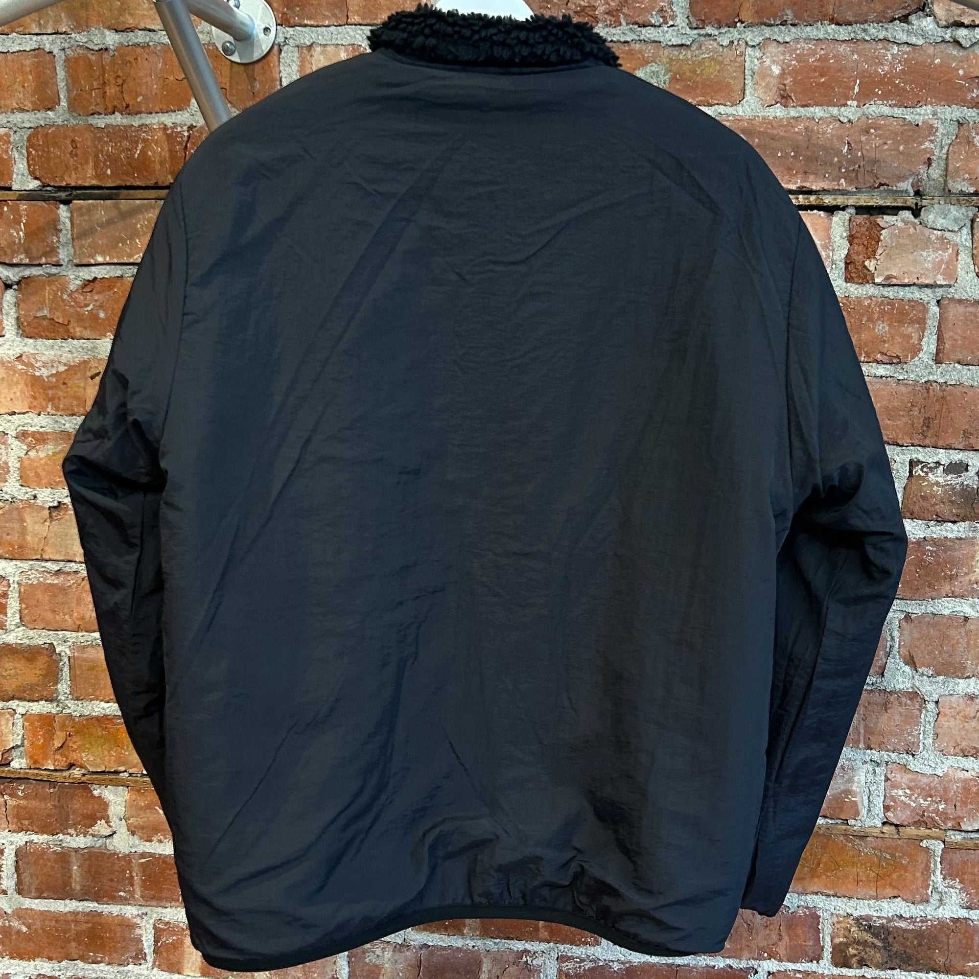 STUSSY REVERSIBLE FLEECE BOMBER JACKET ‘BLACK’