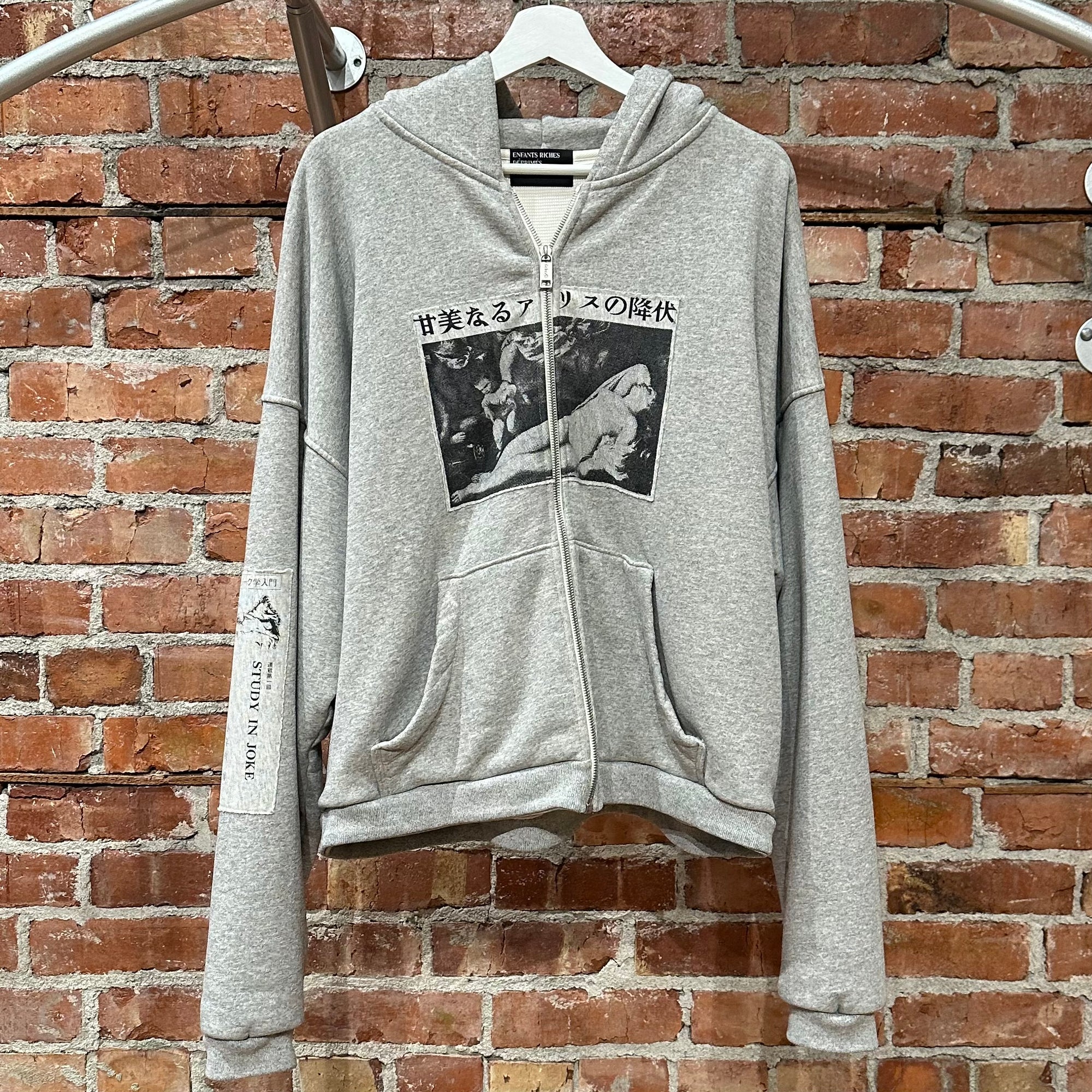 ENFANTS RICHES DÉPRIMÉS FW25 ASSEMBLAGE HOODIE ‘GREY’