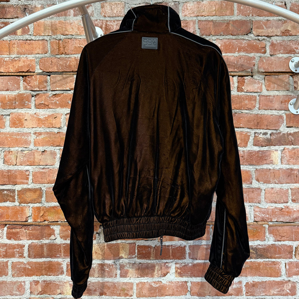99%IS VELOUR TRACK JACKET ‘BROWN’