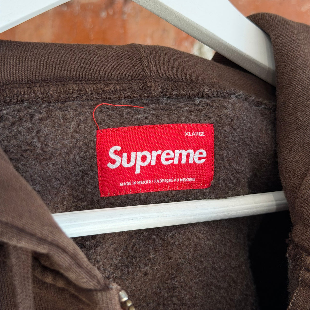 SUPREME FW25 MINI BOX LOGO ZIP HOODIE ‘BROWN’