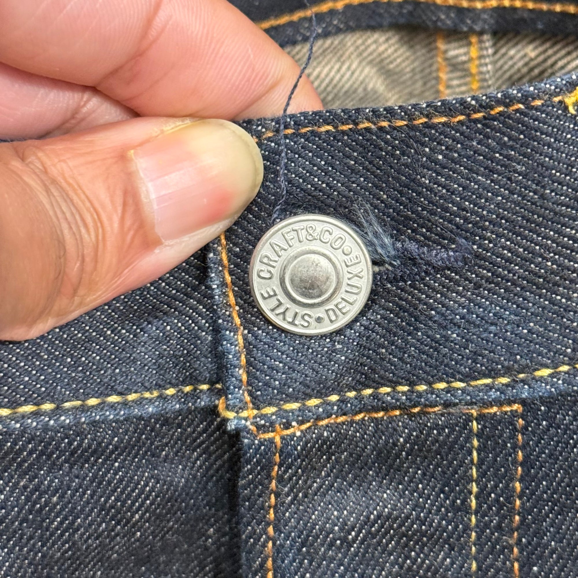 EVISU LOT 2008 THIN GULL SLIM STRAIGHT DENIM ‘INDIGO/IVORY’