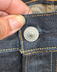 EVISU LOT 2008 THIN GULL SLIM STRAIGHT DENIM ‘INDIGO/IVORY’