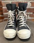 RICK OWENS FW25 CONCORDIANS DRKSHDW WAXED RAMONE SNEAKERS ‘SLATE’