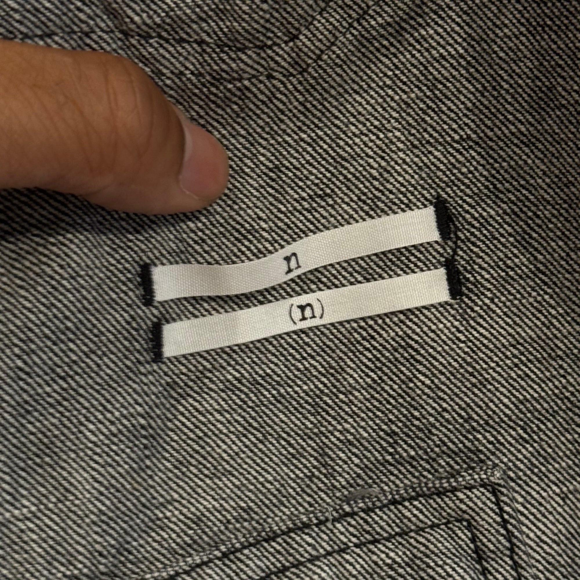 NUMBER (N)INE DENIM TROMPE LOEIL TRUCKER JACKET ‘VINTAGE BLACK’