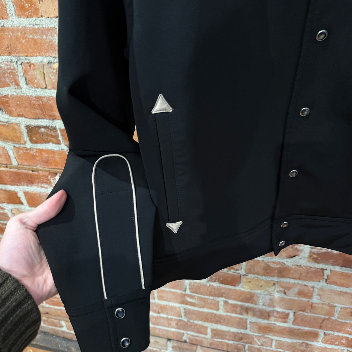 NEEDLES WESTERN SHIRT JACKET ‘BLACK/SILVER’