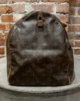 LOUIS VUITTON 1980s MONOGRAM KEEPALL 55 BAG ‘BROWN’