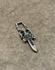 CHROME HEARTS NO. 10 BLACK DIAMOND NECKLACE ‘SILVER’
