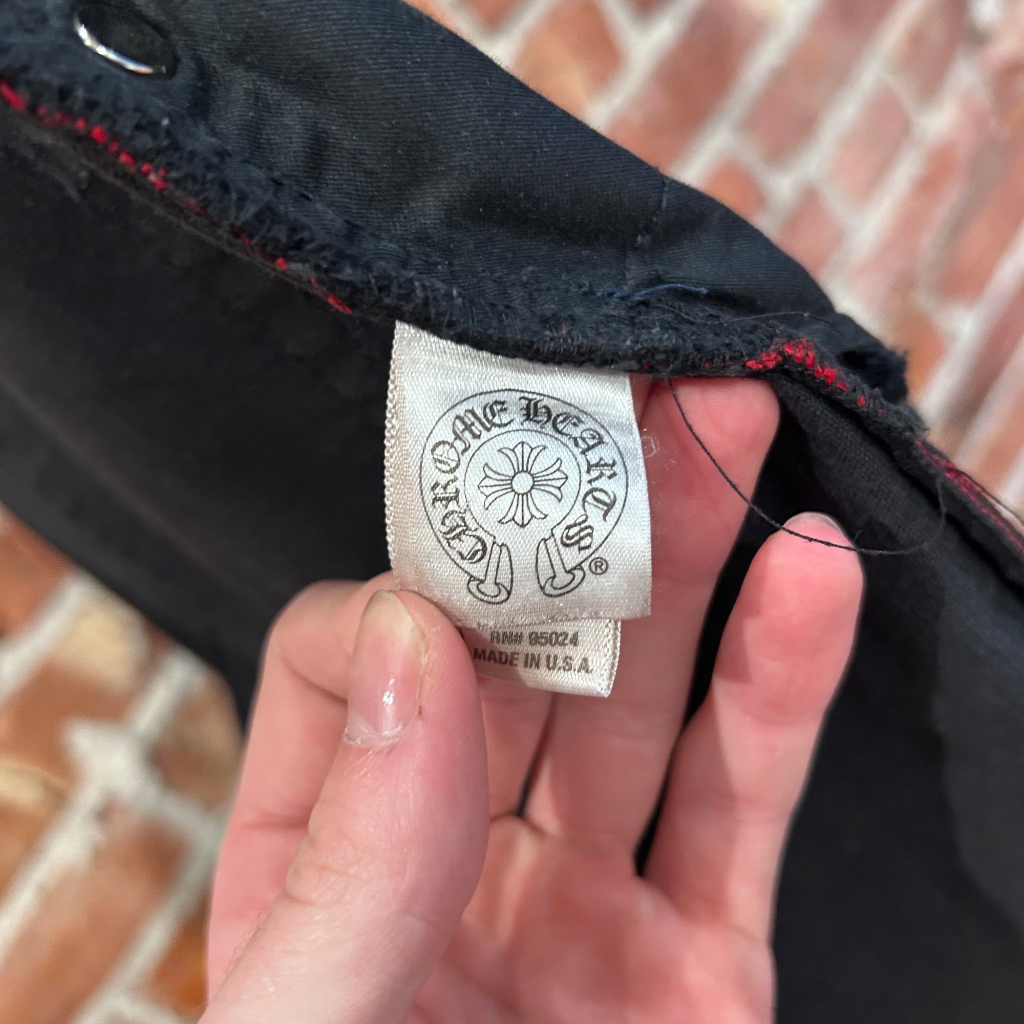 CHROME HEARTS x GALLERY DEPT. CORDUROY FLARE PANTS ‘BLACK’