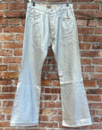 GALLERY DEPT. LOGAN GALACTIC GLITTER FLARED DENIM ‘SILVER’
