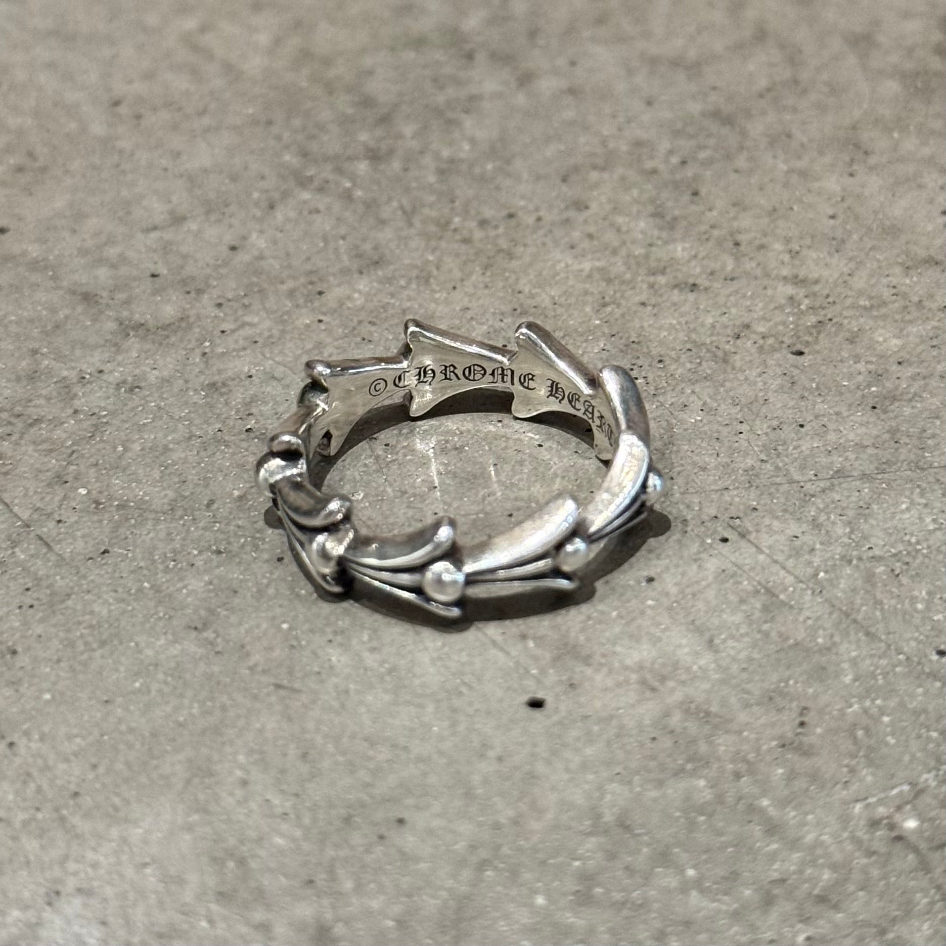 CHROME HEARTS CROSS TAIL RING ‘SILVER’