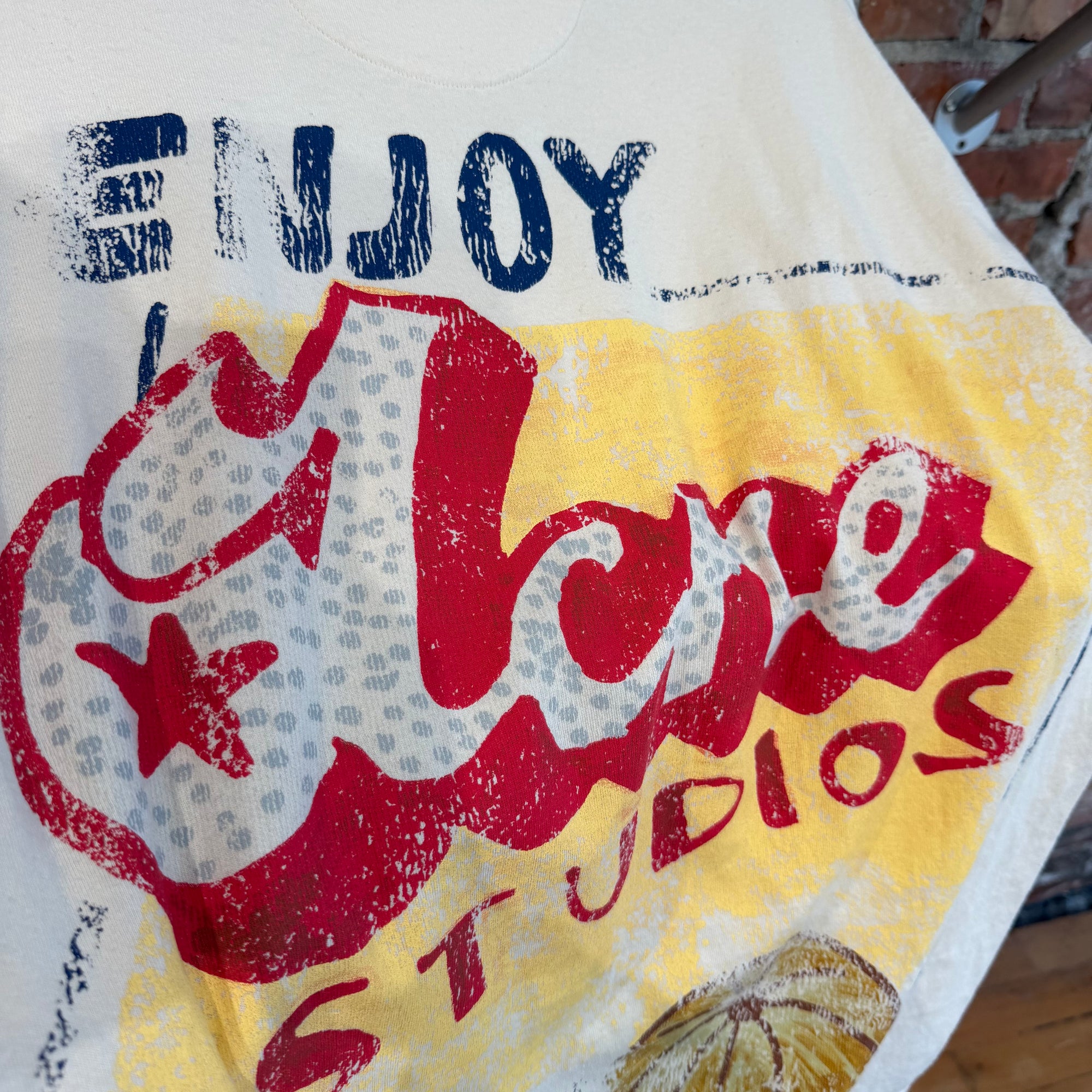 ACNE STUDIOS SS21 GRANT LEVY LUCEOR GRAPHIC TEE ‘CREAM’