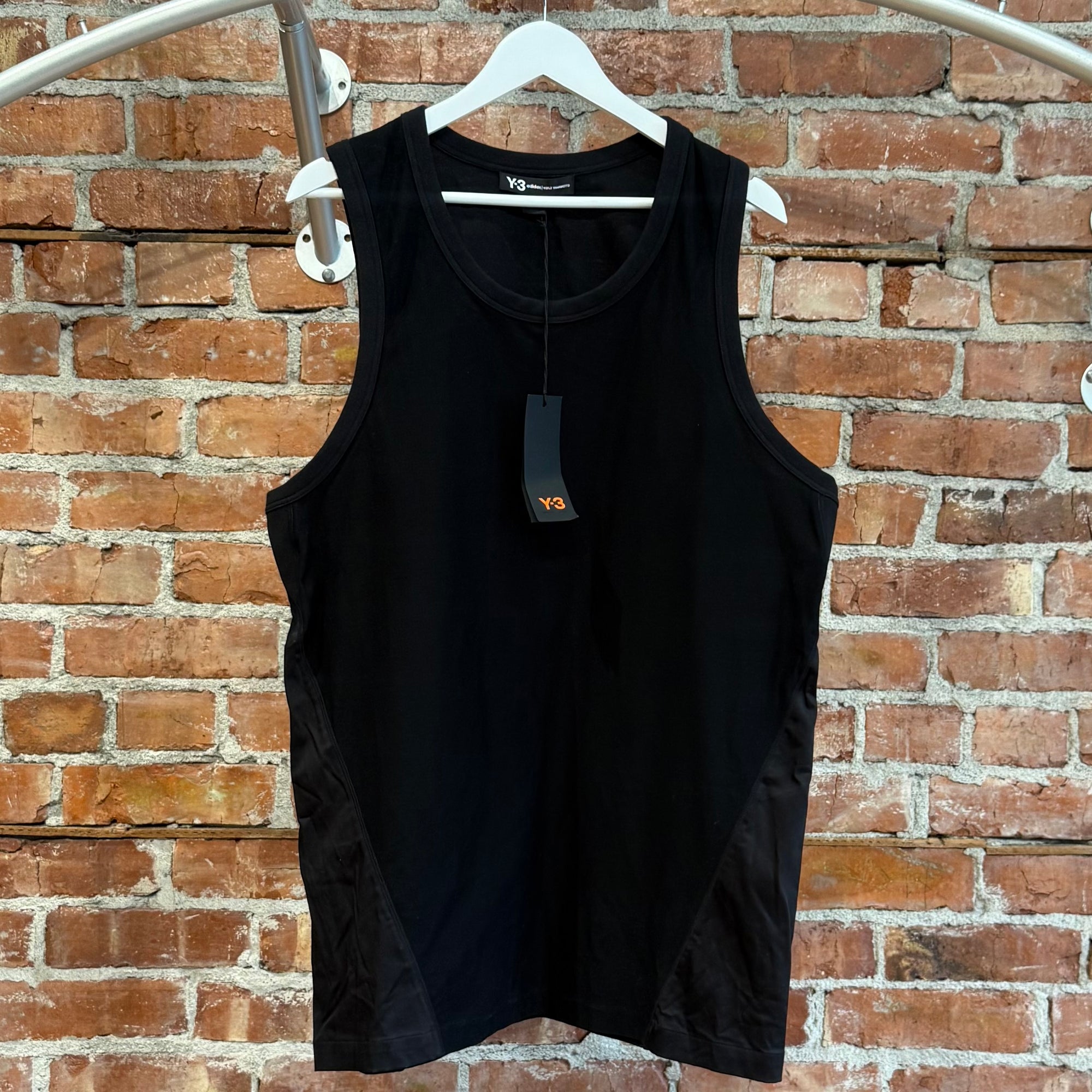 Y-3 FLORAL PANELED TANK TOP ‘BLACK’