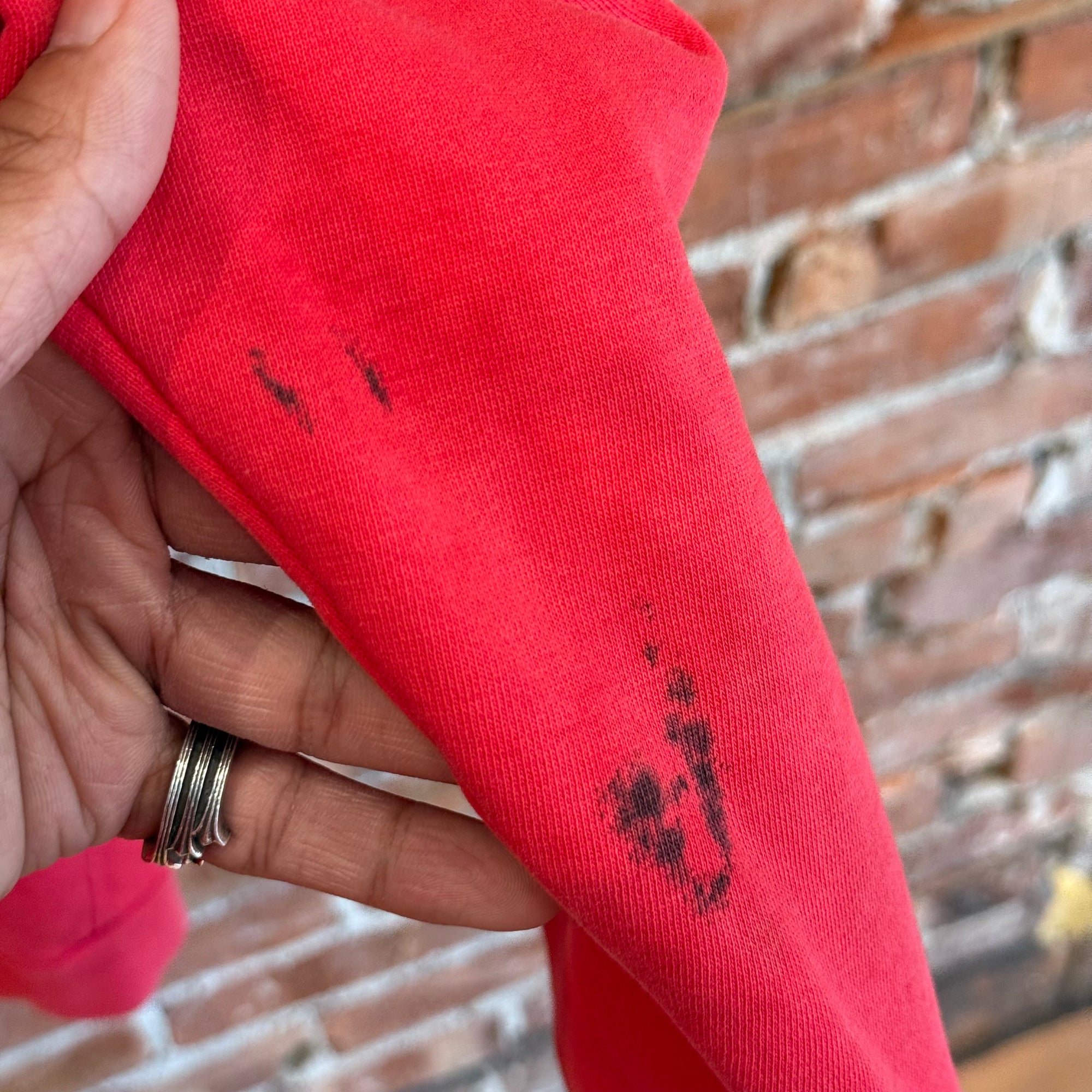 ISSEY MIYAKE SPORT MOCKNECK FULL ZIP COTTON JACKET ‘RED’