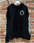 CHROME HEARTS HORSESHOE FLORAL PULLOVER HOODIE ‘BLACK’