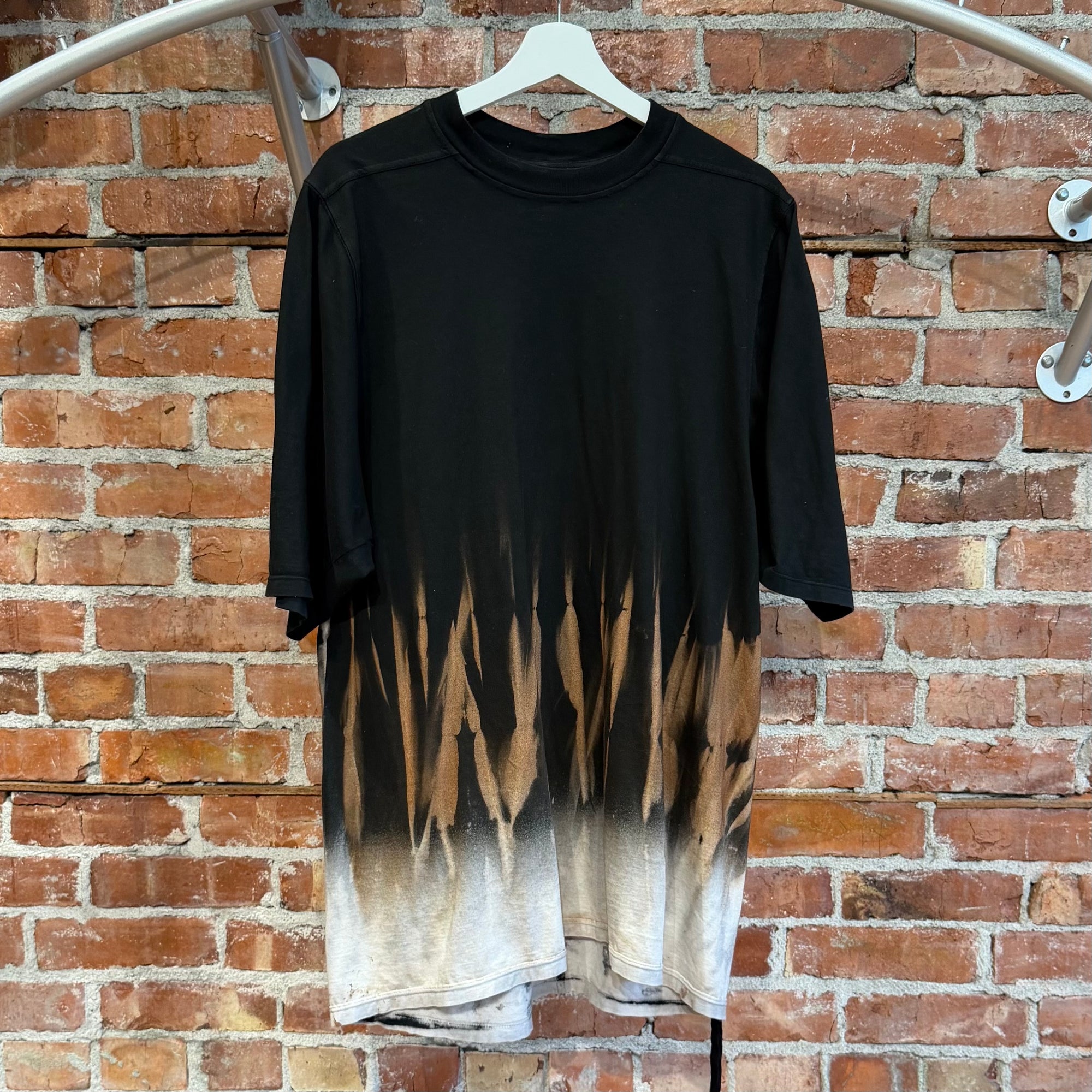 RICK OWENS DRKSHDW BLEACH GRADIENT LEVELS TEE ‘MULTI’