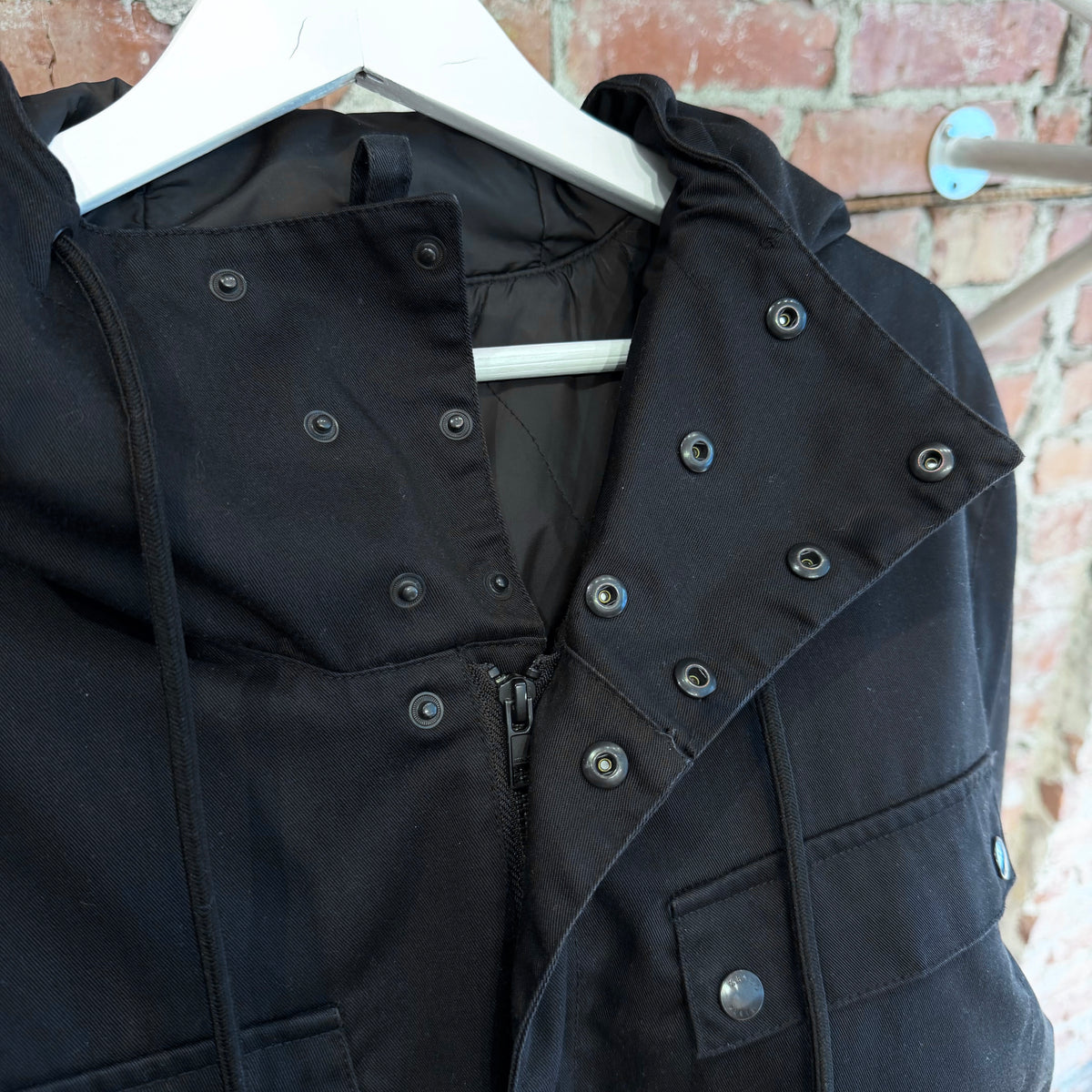 KENZO LOGO PRINT M-65 FIELD JACKET ‘BLACK’