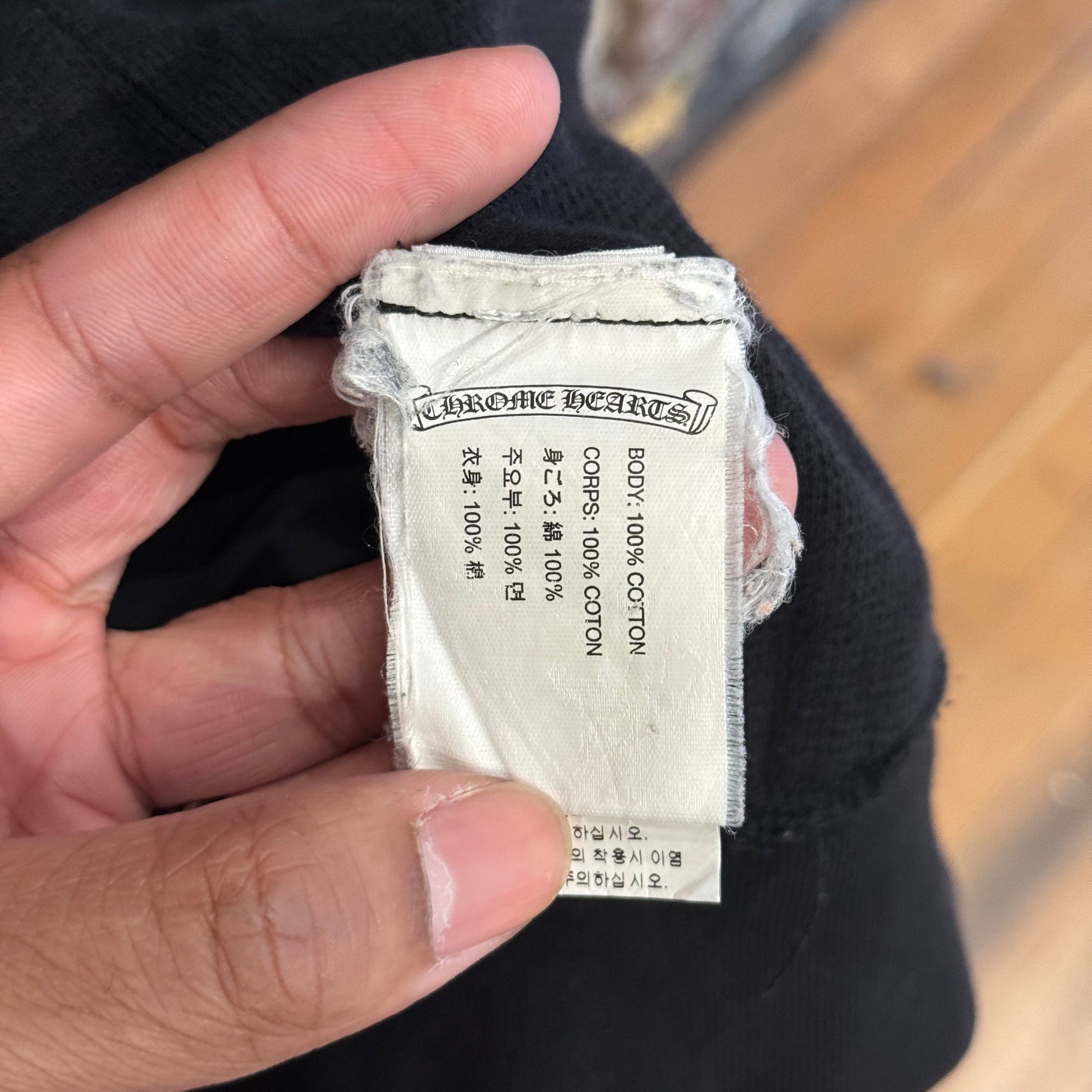 CHROME HEARTS CEMETERY HORSESHOE THERMAL ZIP UP ‘BLACK’