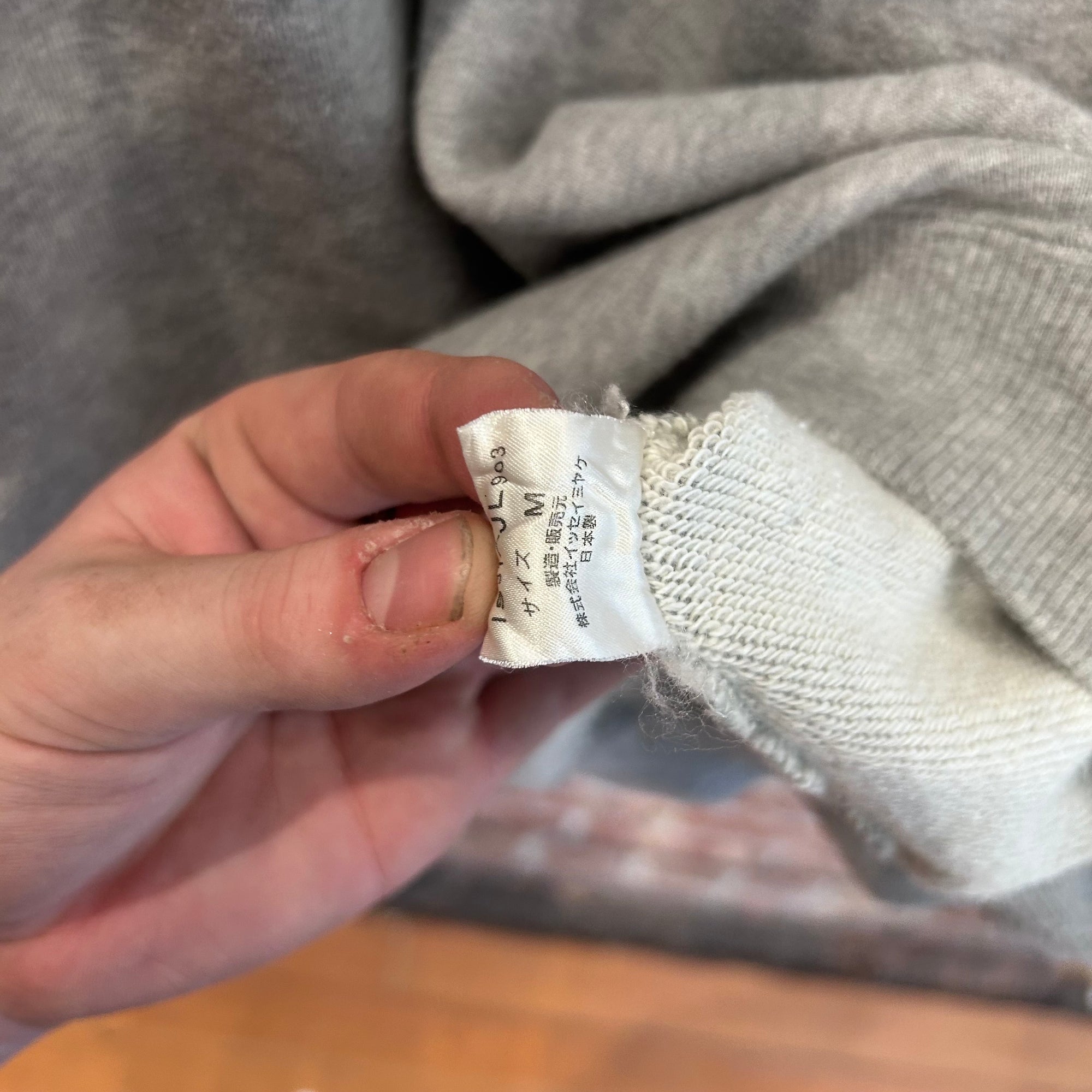 ISSEY MIYAKE I.S SPORT CARE TAG CREWNECK  ‘GREY’