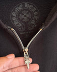 CHROME HEARTS VERTICAL LOGO ZIP HOODIE ’BLACK’