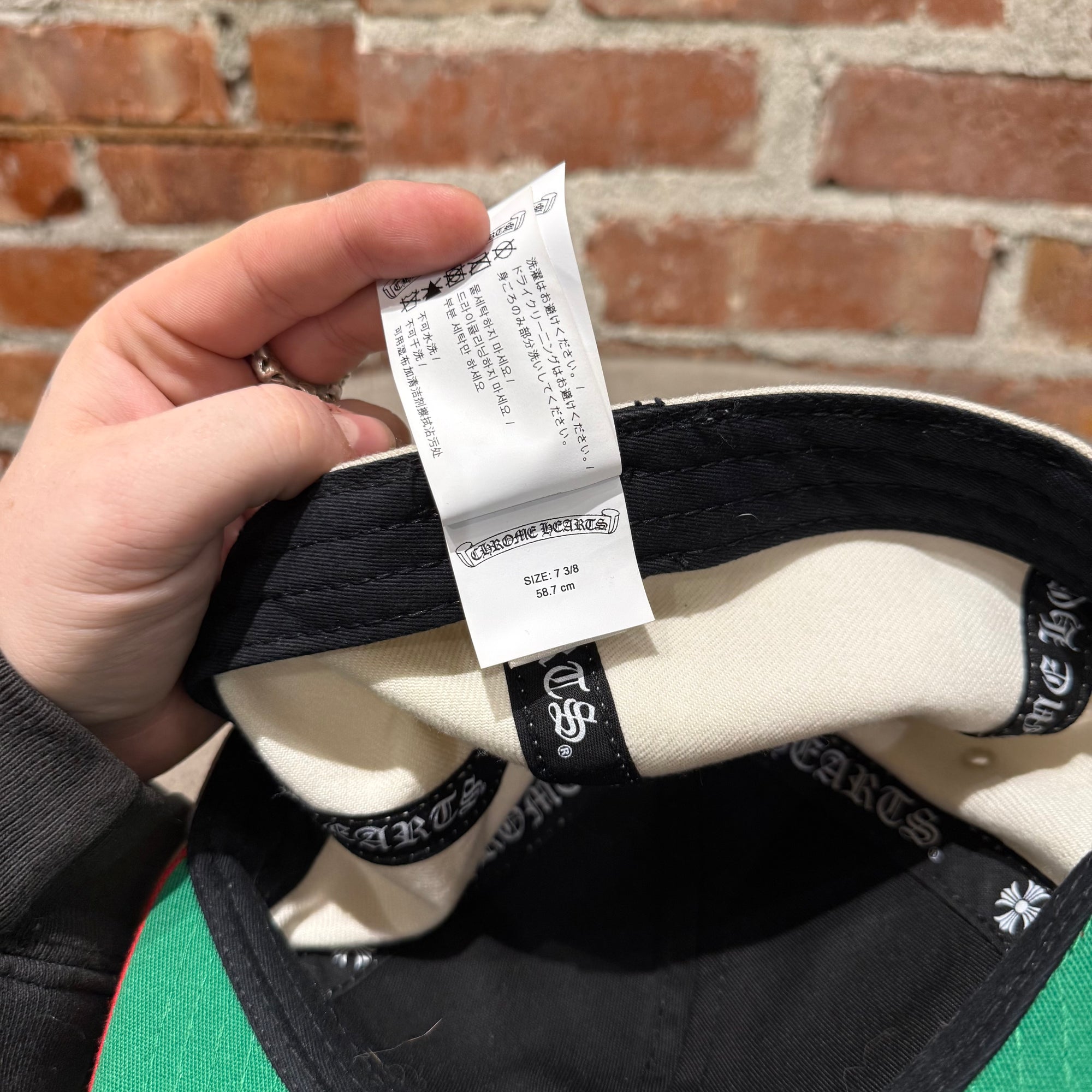 CHROME HEARTS LOVE YOU FITTED HAT ‘WHITE/RED’