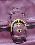 COACH BELTED CAMERA BAG ‘BURGUNDY’