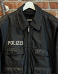 GERMAN POLEZEI VINTAGE LEATHER JACKET ‘BLACK’