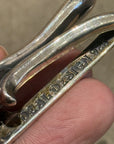 DEAL DESIGN LILY END BELT KEEPER ‘SILVER’