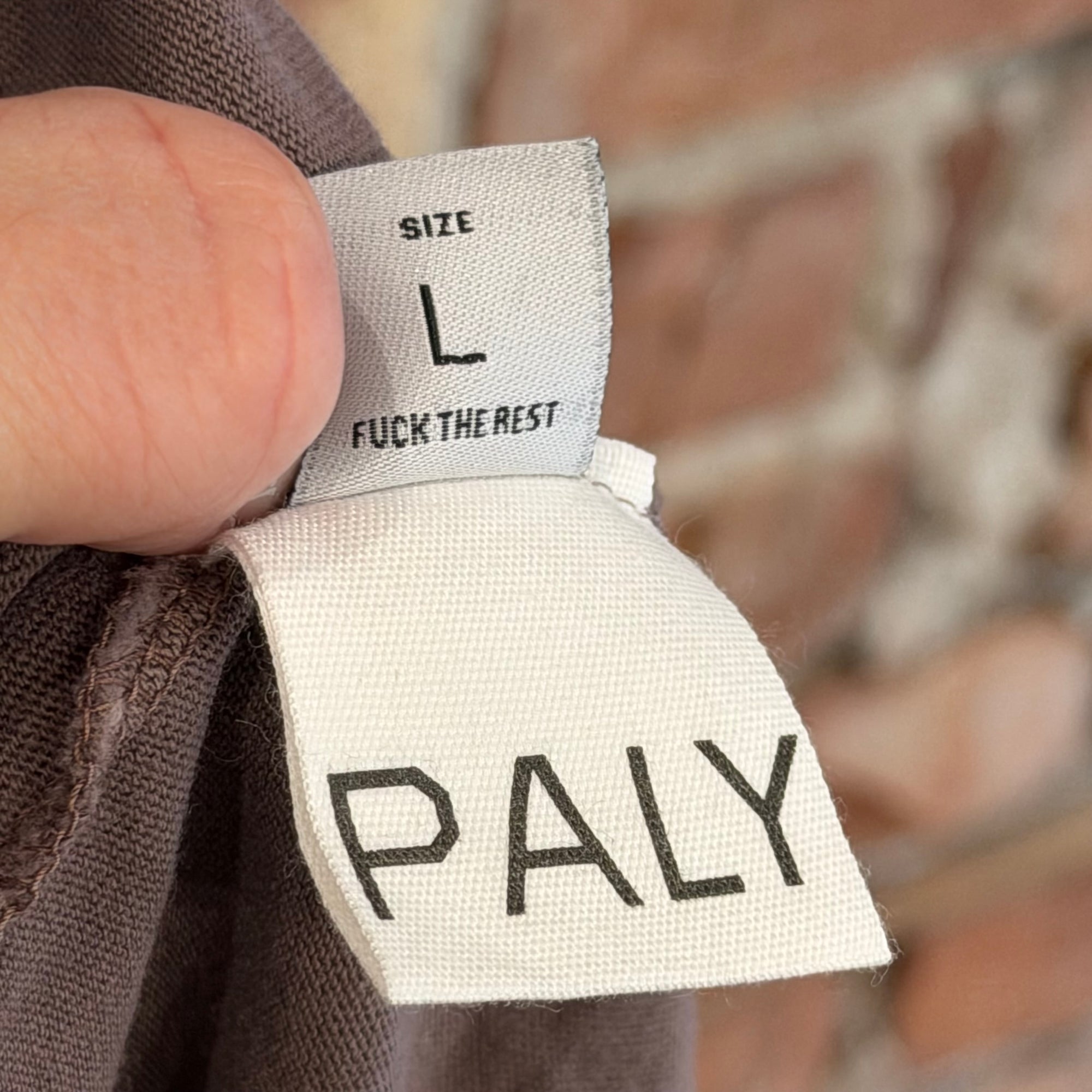 PALY HOLLYWOOD SS26 CORE LOGO TEE ‘RUST PINK’