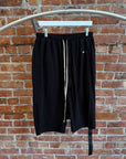 RICK OWENS DRKSHDW JERSEY DRAWSTRING POD SHORTS (M) ‘BLACK’