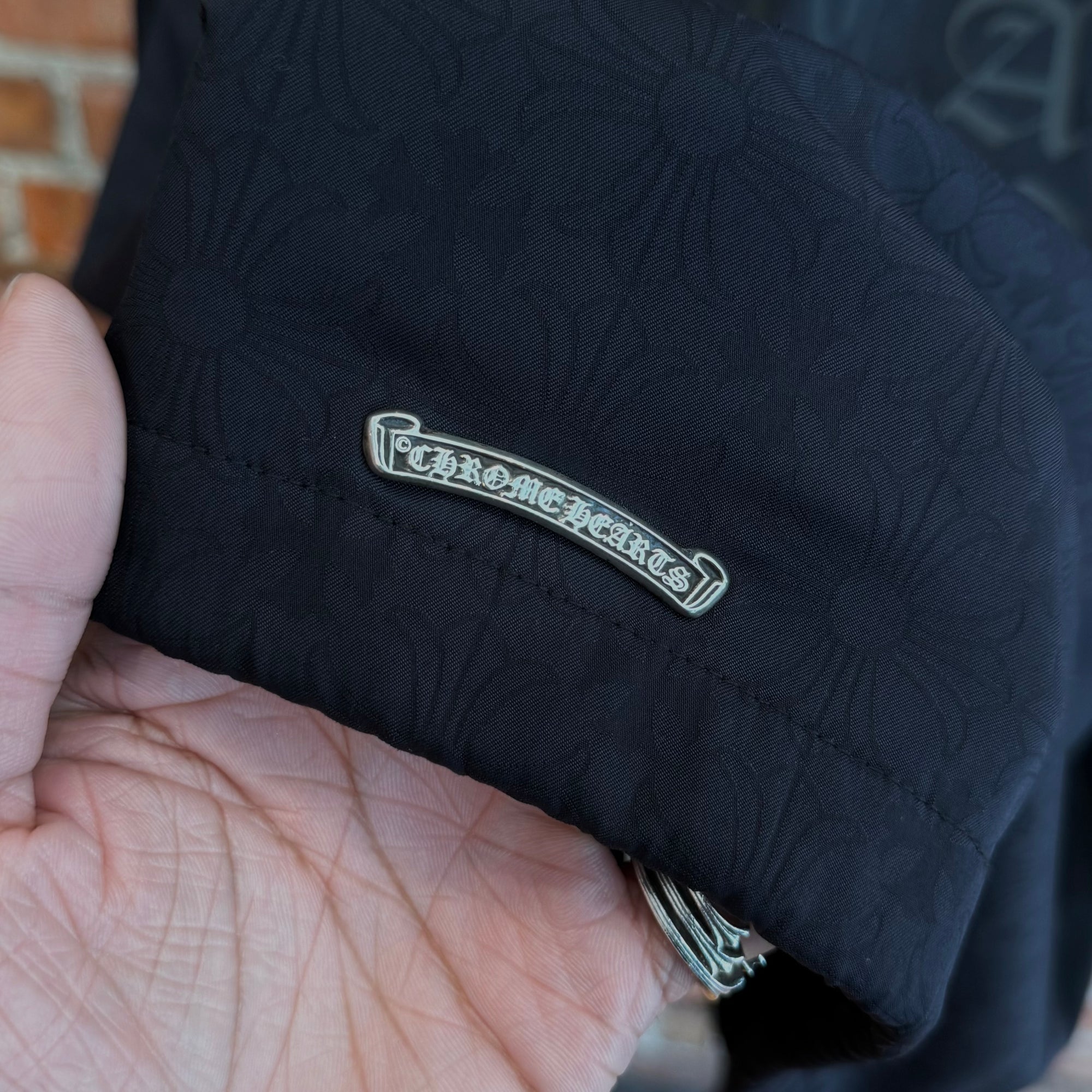 CHROME HEARTS RIGGINS V2 BASEBALL JACKET ‘BLACK’
