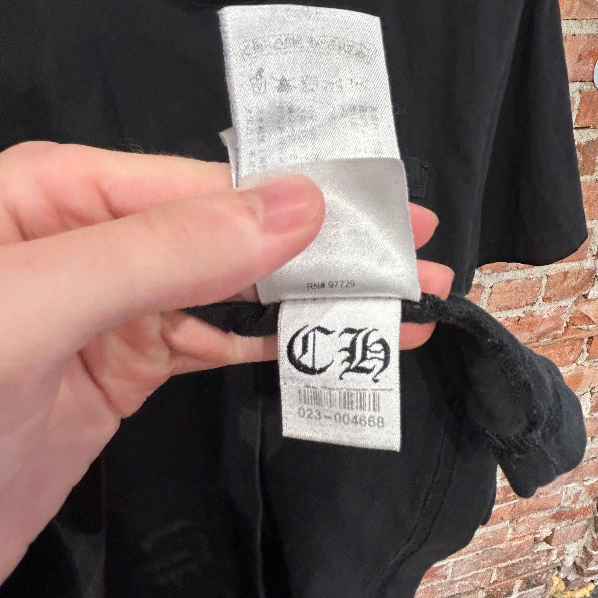 CHROME HEARTS VINE DAGGER POCKET TEE ‘BLACK’