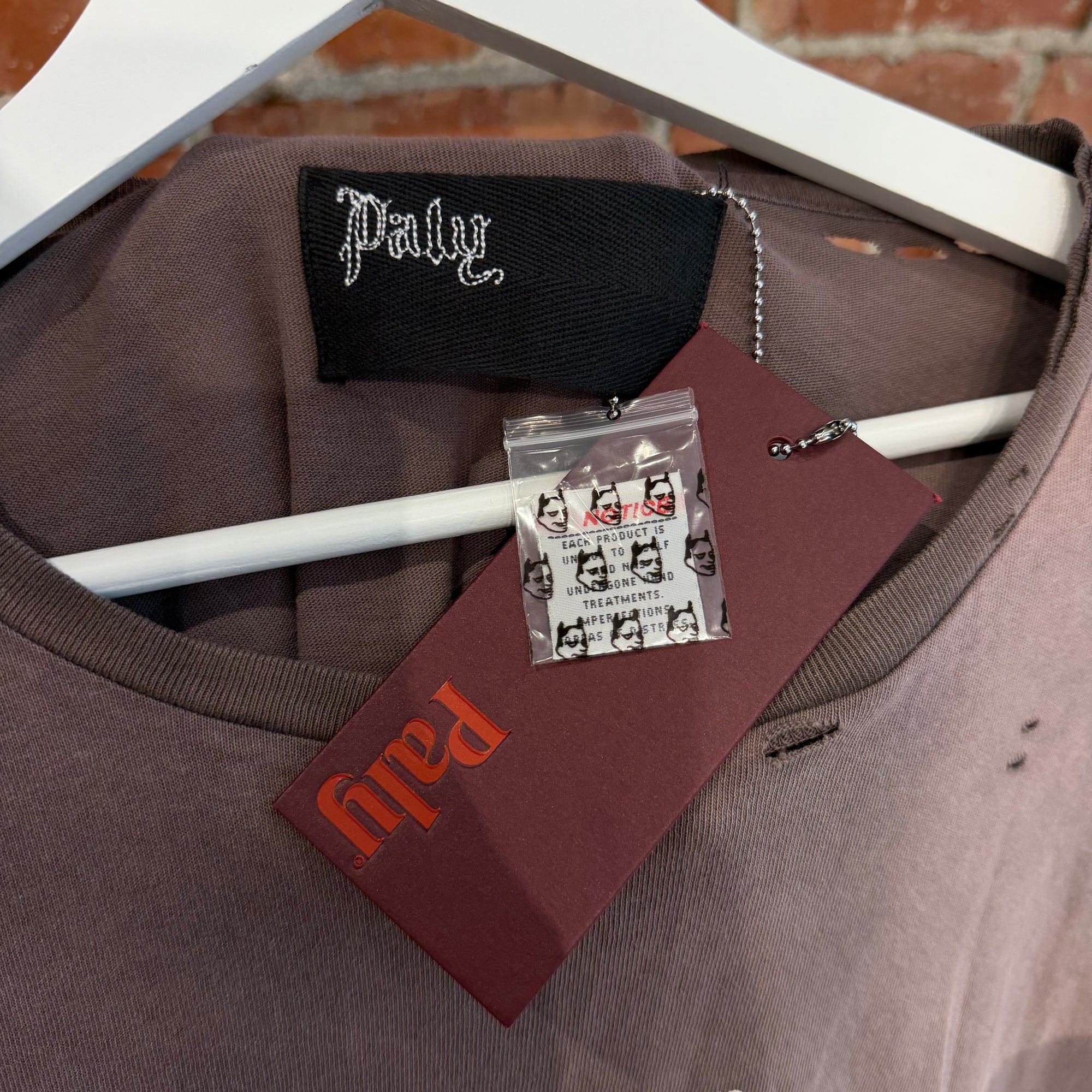 PALY HOLLYWOOD SS26 CORE LOGO TEE ‘RUST PINK’