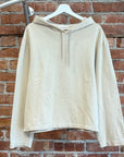 OUR LEGACY SILVER NEP SWEAT LOOSE HOODIE ‘CREAM’