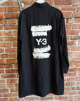 YOHJI YAMAMOTO Y-3 SAMPLE SHIRT CLOAK  ‘BLACK’