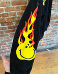 READYMADE SMILE SERIES FLAME HOODIE ‘BLACK’