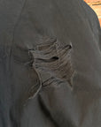 TAKAHIROMIYASHITA THE SOLOIST SS24 DISTRESSED DOG EAR HARRINGTON JACKET ‘BLACK’