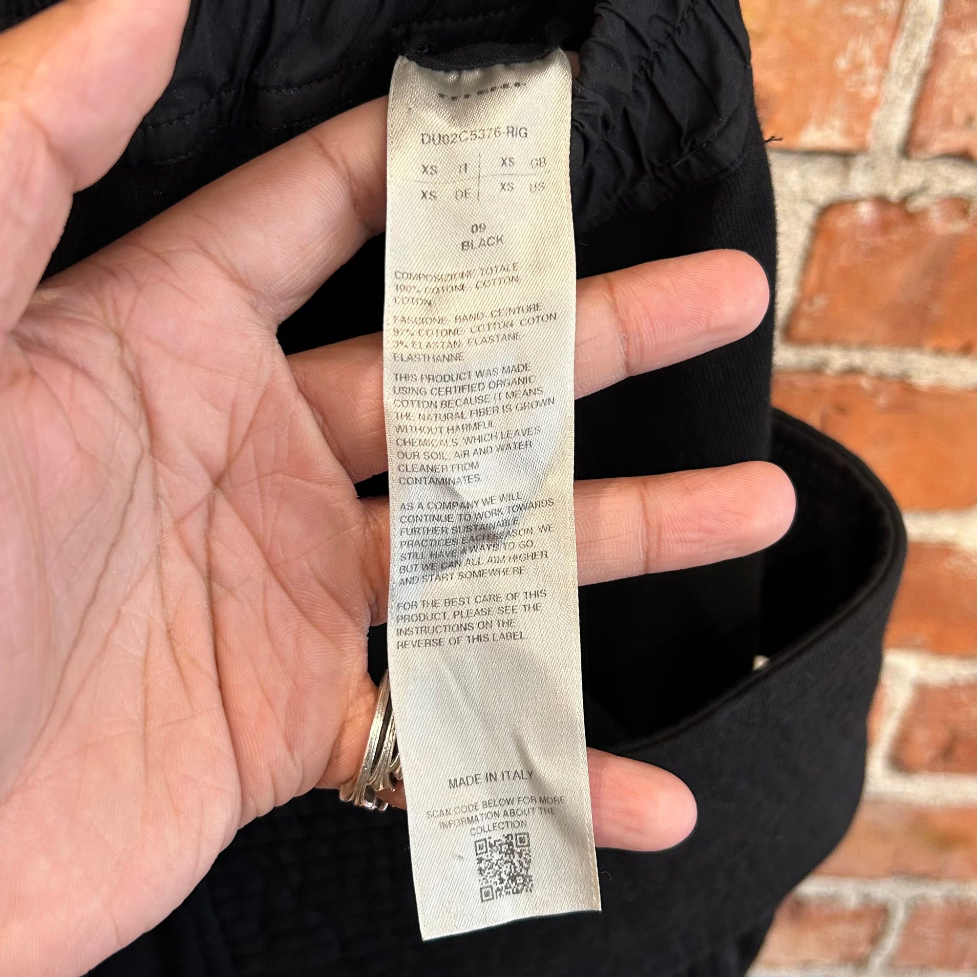 RICK OWENS FW23 LUXOR DRKSDHW RIG CREATCH CARGOS ‘BLACK’
