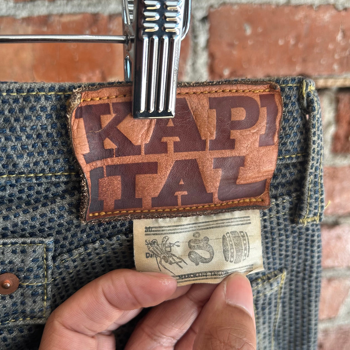 KAPITAL STRAIGHT LEG CENTURY DENIM JEANS ‘INDIGO’