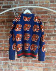 GUCCI TIGER PRINT CARDIGAN ‘BLUE’