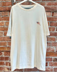 KAPITAL KOUNTRY OVERSIZED 2-TONE BONES TEE ‘BLUE/YELLOW’