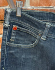 EVISU X PUMA LOW-RISE SLIM STRAIGHT DENIM ‘INDIGO/MINT’