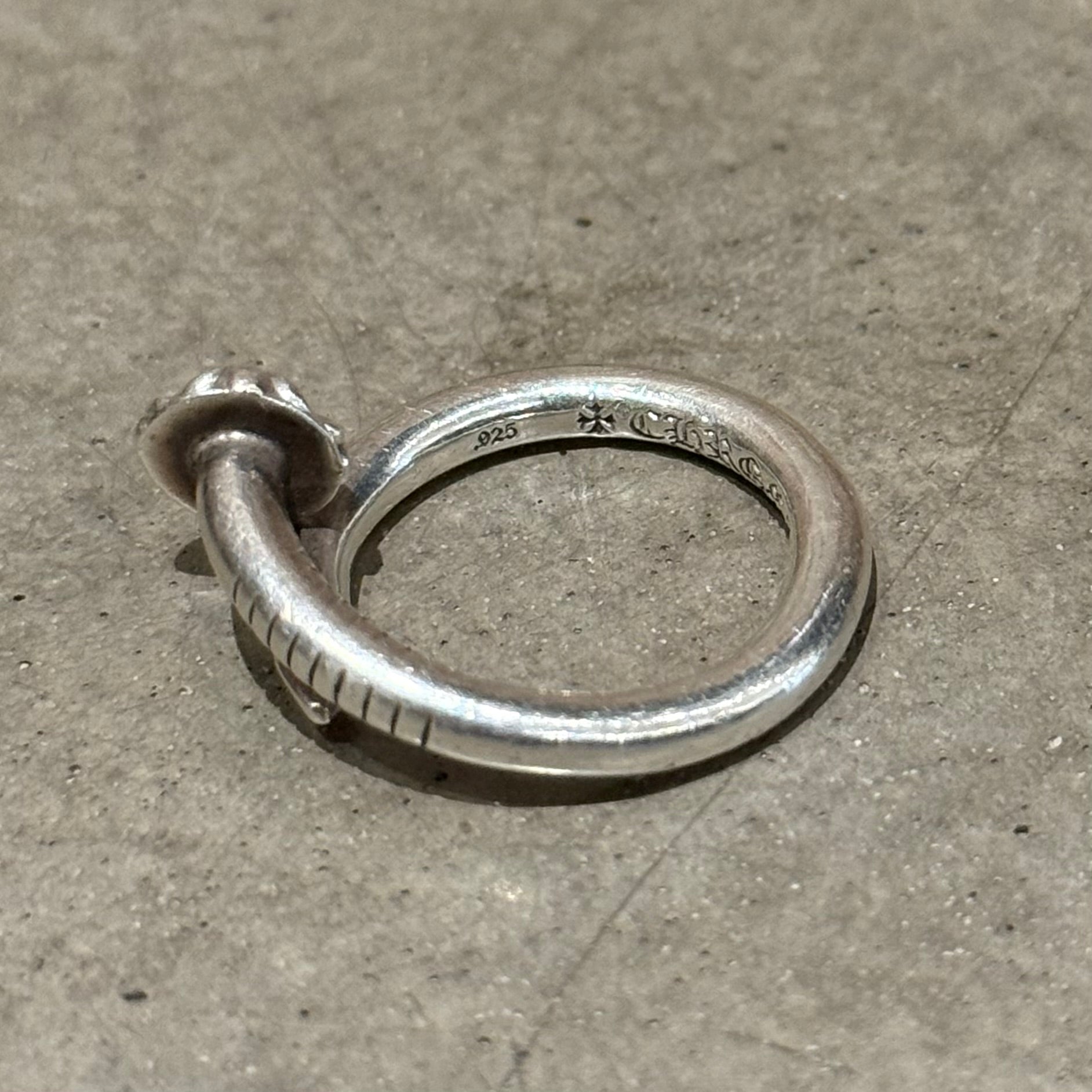 CHROME HEARTS CROSSBALL NAIL RING ‘SILVER’
