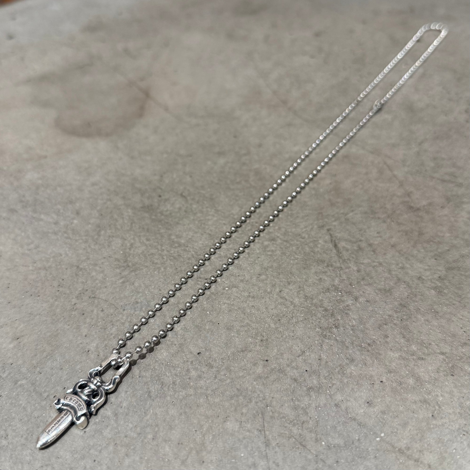 CHROME HEARTS ZIPPER DAGGER NECKLACE 