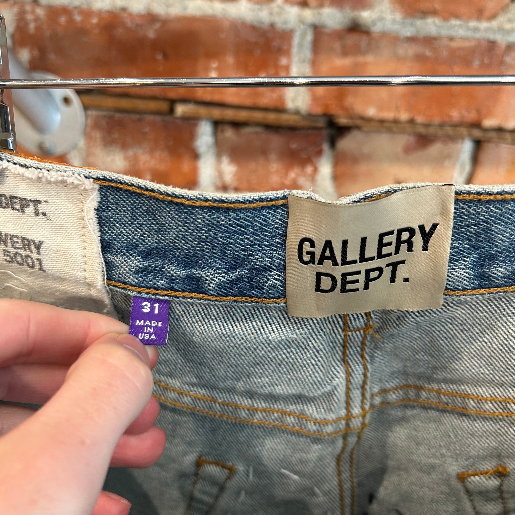 GALLERY DEPT. BOWERY 5001 DISTRESSED DENIM ‘VINTAGE BLUE’