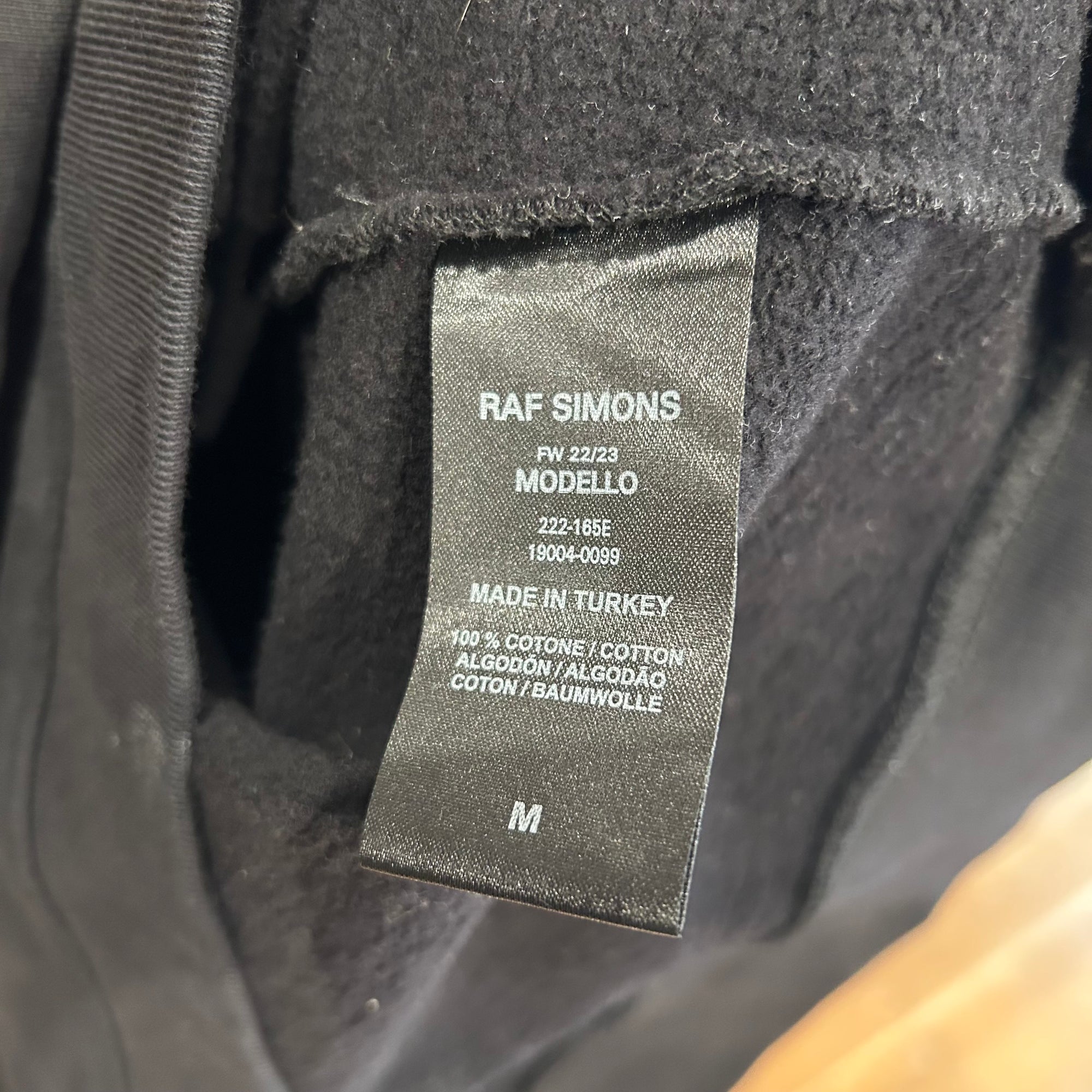 RAF SIMONS FW22 PARABLE CREWNECK ‘BLACK’